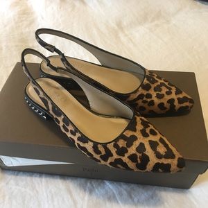 Animal print flats